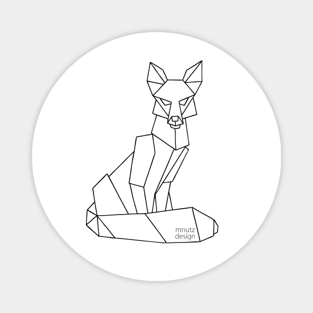 Origami - Fox Magnet by mnutz